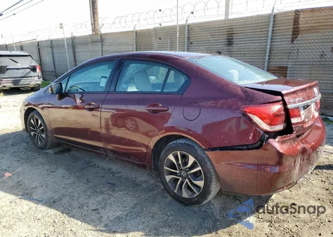 2014 Honda Civic Ex from USA, damaged, VIN 19XFB2F84EE257593